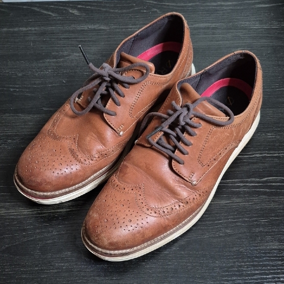 Cole Haan Men's ØriginalGrand Remastered Wingtip Oxfords Sz 9M - Picture 1 of 8